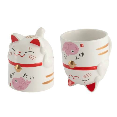 Mug Chat Kawaii Rose